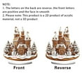 thumbnail image 7 of YiJuHui 1pcs Christmas Carousel & Castle Ornaments, Acrylic Festive Decor with Stand for Home Display, Holiday Tabletop Decorations, Durable & Lightweight, 7 of 7
