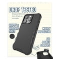 thumbnail image 2 of Smartish iPhone 15 Pro Protective Case - Gripzilla Compatible with MagSafe [Rugged + Tough] Heavy Duty Armored Slim Cover with Drop Protection - Black Tie Affair, 2 of 6