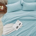 thumbnail image 3 of Juego de ropa de cama Anluoer Full Colter azul claro, 7 piezas, 3 of 6