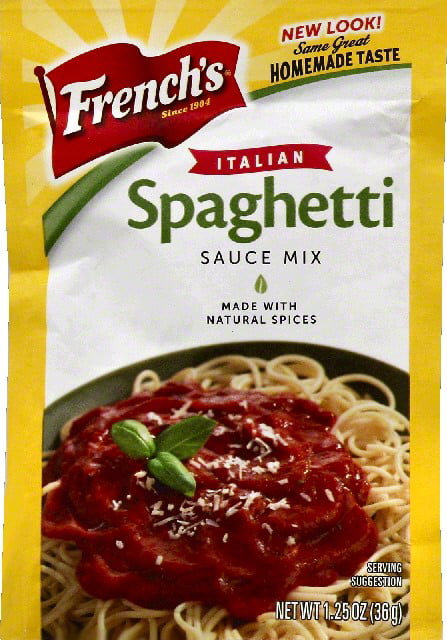 French's Italian Spaghetti Sauce Mix, 1.25 Oz - Walmart.com