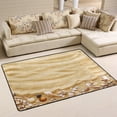 thumbnail image 2 of SKYSONIC Seashells on Sand Lightweight Carpet Mats Area Soft Rugs Floor Mat Doormat Decoration for Rooms Entrance 36x24 inches, 2 of 6