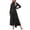 A-Black661, variant on Twist Waist Midi Dress for Women Short Sleeve Daily Long Dress