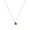 B, variant on Sterling Silver Natural Aquamarine Necklace Unique Design Oval Natural Stone Bone Chain