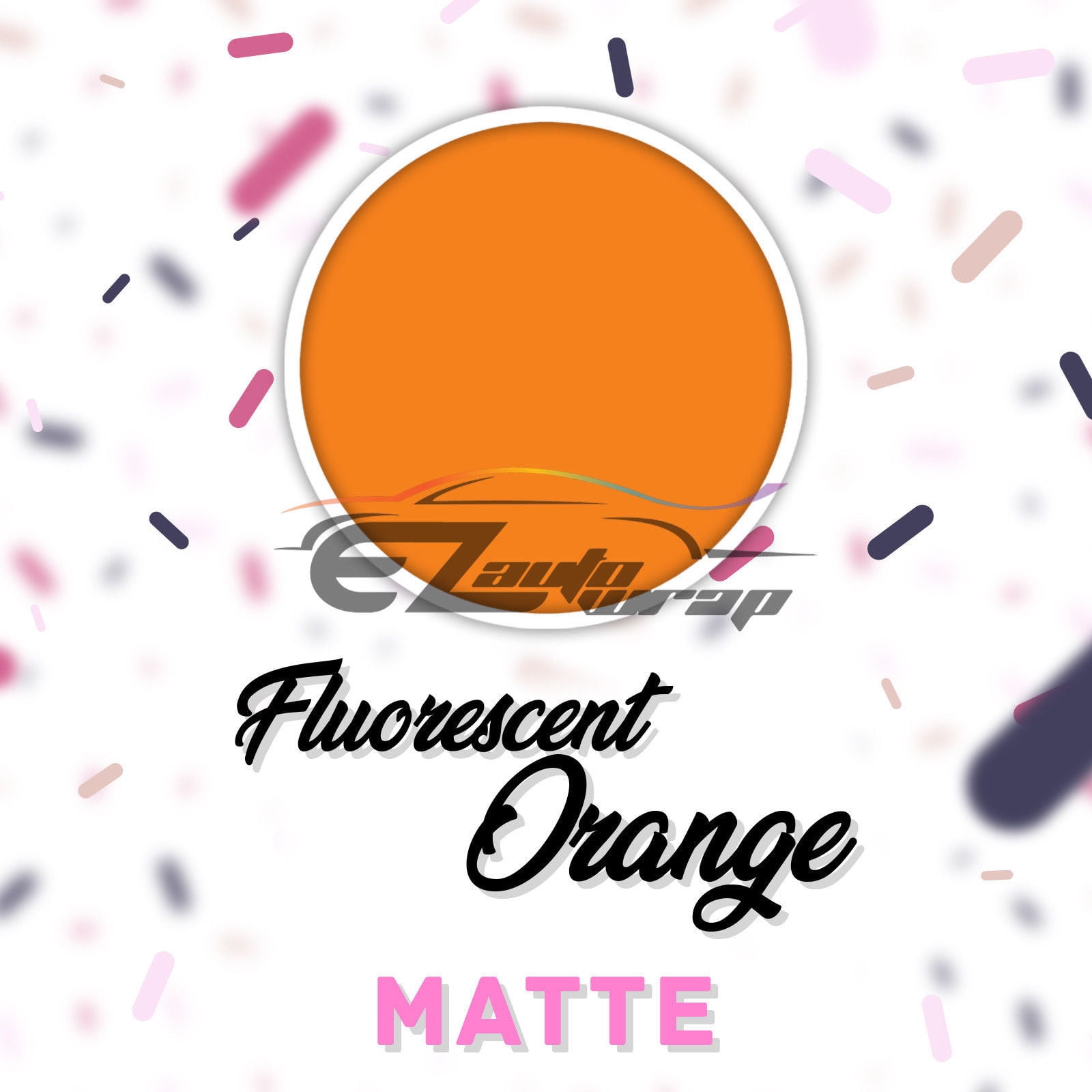 ESSMO Fluorescent Orange Matte Solid Heat Transfer Vinyl HTV Sheet T-Shirt 20" Wide Iron On Heat Press DP27 20"x84"