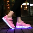 thumbnail image 6 of YUNICUS Light Up Shoes for Boys Girls Walking Party Birthday Hallween Christmas (Little Kid 2M, Pink/White), 6 of 7