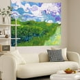 thumbnail image 3 of Gojian Boho Tapestry Wall Hanging for Bedroom Aesthetic, Bohemian Vintage 70s Rainbow Sun Tapestries for Living Room, Retro Hippie Sunset Sea Wall Tapestry for Dorm Room Decor, 3 of 6