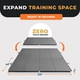 thumbnail image 3 of BalanceFrom 10ft x 4ft x 2in 4-Panel All-Purpose Folding Gymnastics Mat, Gray, 3 of 12