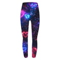 thumbnail image 7 of DDAPJ pyju Womens Heart Leggings Valentine's Day Print High Waisted Casual Yoga Pants Running Fitness Tights Multicolor#6 XL, 7 of 7