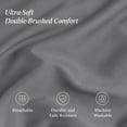 thumbnail image 3 of Ivy Union Microfiber Sheet Set - 4-Pieces - Breathable - Deep Pocket, Queen, Gray, 3 of 10