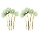 thumbnail image 1 of 2 unids jade horquilla vintage flor de pelo palo de pelo clásico accesorios para el cabello, 1 of 5