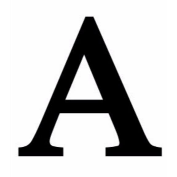 6.25 Inch Letter A Small