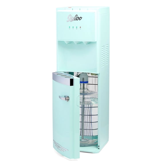 Igloo Retro Water Cooler, Bottom-Load Water Dispenser for 3-5 gal Bottles with Child Safety Lock, Aqua