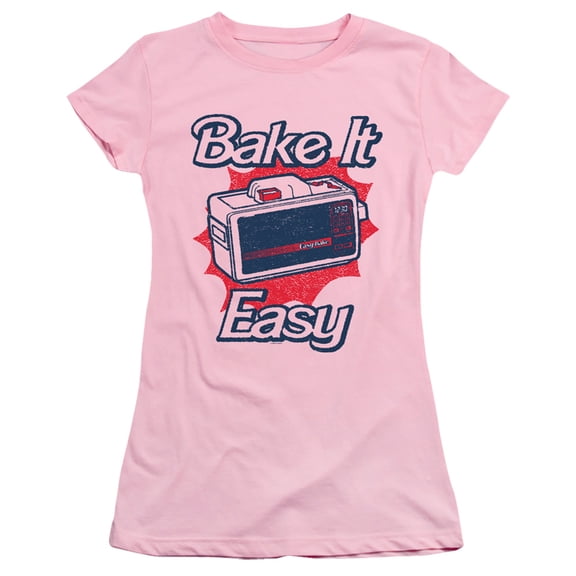 Easy Bake Oven Bake It Easy S/S Junior Women's T-Shirt Sheer Pink
