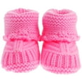 thumbnail image 1 of 1 par de botines de crochet de tejer calcetines recién nacidos zapatos hechos a mano de booties, 1 of 4