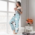 thumbnail image 5 of Logiee Cute Panda Bear Print Women Pajama Pants,Comfy Pj Bottom with Pockets & Drawstring,Stretch Casual Sleepwear-Large, 5 of 6