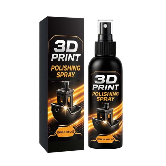 100ml 3D Print Polishing Spray, Gloss Finish Finishing Agent for Printed Model, Surface Shine Enhancing Coating, Model Craft Care Supply for Hobbyist