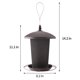 thumbnail image 5 of semillas para pájaros para exteriores, comederos para pájaros salvajes para jardín, decoración al aire libre, diseño de techo redondo a prueba de sol y lluvia, marrón XianweiShao 1327533091985, 5 of 5