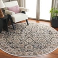 thumbnail image 2 of SAFAVIEH Artifact Esmond Oriental Polyester Area Rug, Charcoal/Ivory, 6'7" x 6'7" Round, 2 of 7
