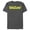 Charcoal Heather, variant on Men's Justice League Shazam Logo  Graphic Tee Athletic Heather Large