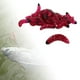thumbnail image 5 of 50 piezas de señuelos de pesca suaves de 2,4 cm, cebo de pesca de agua dulce de plástico, gusanos de pesca de lubina, señuelos de pieza artificiales, Rojo, 5 of 8