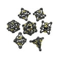 thumbnail image 1 of HUASHENG Metal Dice Set Dice 7 Pcs Metal Polyhedral Dice Set TRPG 0 Polyhedral Dice Set For MTG Role Playing Rolling Table Games Accessories, 1 of 5