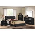 thumbnail image 1 of ACME Ireland II Queen Bed in Black PU, 1 of 3