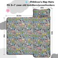 thumbnail image 5 of Boston Terrier and Sun Gray Pattern Teens Toddler Nap Mat with Pillow, Sleeping Mat Bag for Preschool Daycare 59"x22", 5 of 6