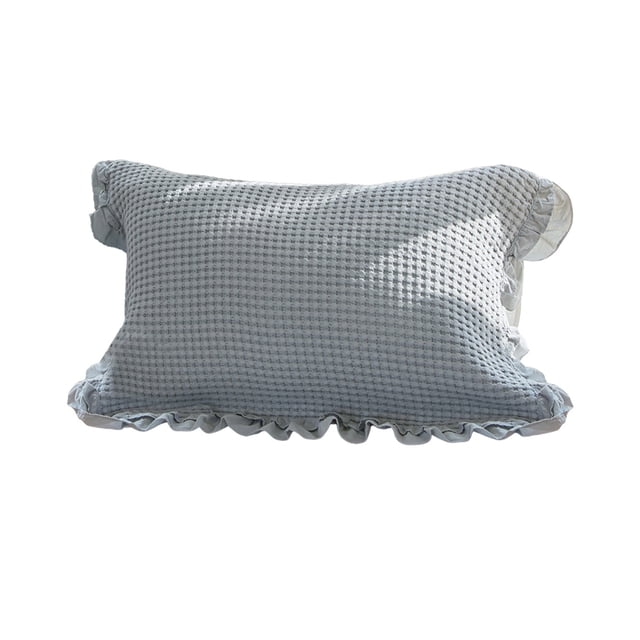 Pillow Case Anti Slip Non Falling Unmixed Ruffle Edge Pillow Case Suitable for Various Pillows