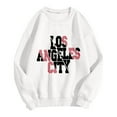 thumbnail image 1 of PENGXIANG Sweat-Shirt de Mode pour Femmes Pull Col Rond Lettre Imprimée à Manches Longues à Capuche, 1 of 4