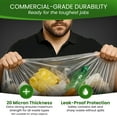thumbnail image 5 of Betta 55-60 Gallon Clear High-Density Trash Bags, 150 Count Box, (38x60-inch) Commercial Medium-Duty Garbage Can Liners, 5 of 7