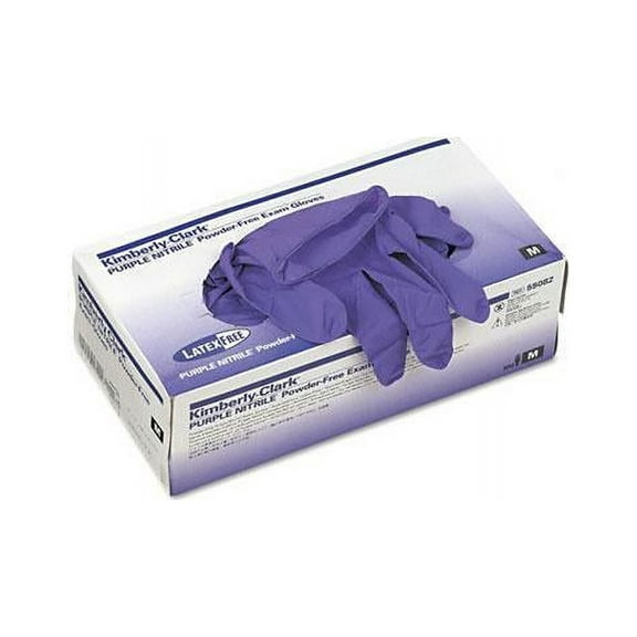 Haylard Health Professional 55082 PURPLE NITRILE Exam Gloves, 242 mm Length, Medium, Purple (Box of 100)