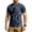 Dark Blue, variant on Men's Camouflage Print Crew Neck Loose Fit Tactical Outdoor Short Sleeve T-Shirt with Hook and Loop Patch Area Quick Dry Breathable Material for Casual Activities Hiking and Training