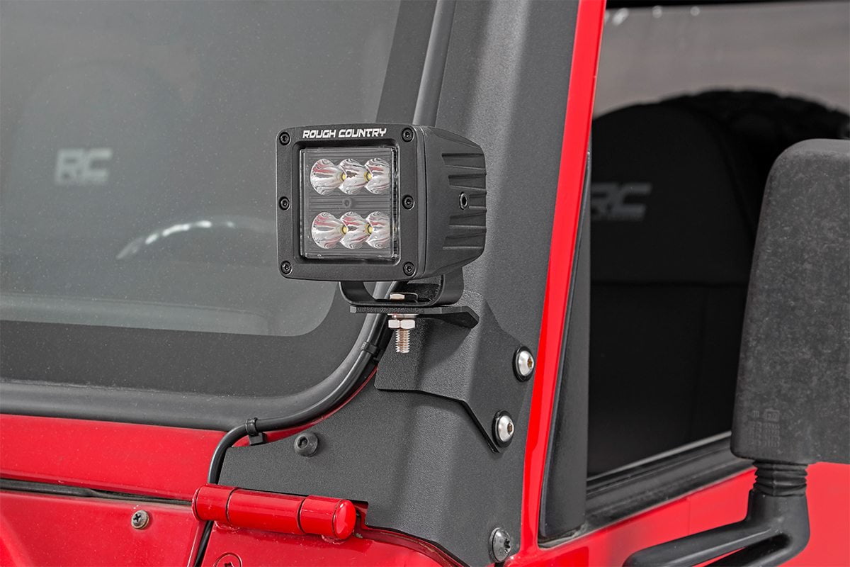 97-06 Wrangler TJ 70210 Jeep 20-inch LED Bonnet Mounts 97-06 Wrangler TJ 70210 Jeep 20-inch LED Bonnet Mounts