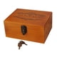 thumbnail image 3 of Caja de madera para recuerdos, caja para baratijas, con cerradura, multiusos, diseño antiguo con llaves 25x195x117cm, 3 of 9