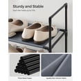 thumbnail image 4 of Zapatero SONGMICS con marco de metal gris de 10 niveles, 28 x 45 x 173 cm, 4 of 8
