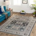 thumbnail image 4 of Hauteloom Sultanbeyli Living Room, Bedroom Area Rug - Traditional - Taupe, Black, Teal - 8'10" x 12', 4 of 6