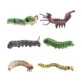 thumbnail image 2 of 6 modelos de simulación de gusanos de juguete para niños, accesorios de fotografía, juguetes de aprendizaje cognitivo realistas y detallados, gusanos, 2 of 10