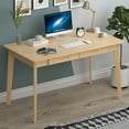 thumbnail image 3 of MONSLIPA Writing Study Table with 2 Drawers, Cumputer Desk for Home Office, Oak, 47.2"*21.7", 3 of 7