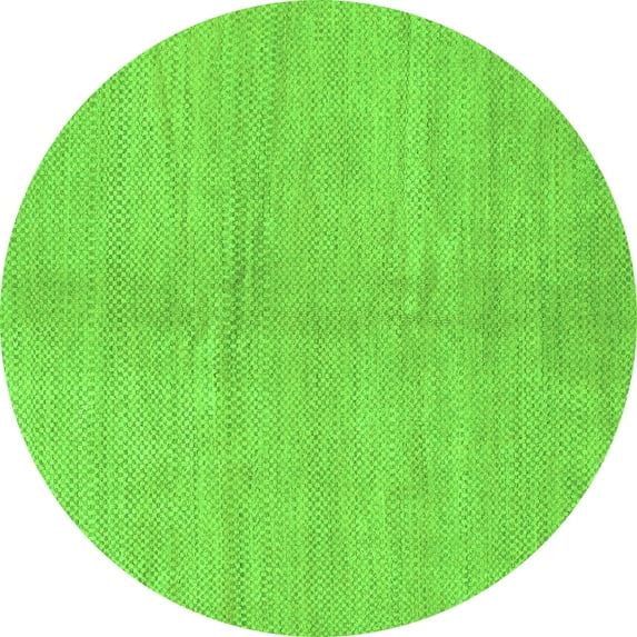 Ahgly Company Indoor Round Abstract Green Modern Area Rugs, 8' Round