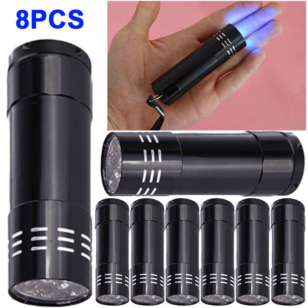 9 LED UV Light Torch 50LM 395nm Scorpion Lámpara Inspección para Senderismo/Camping/Hogar