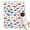 White Dinosaurs Trees, variant on White Dinosaurs Trees Cacti Pattern Blanket,Comfortable Soft Flannel Throw Blanket,All Season,Warm Lightweight Blankets for Sofa Bed Couch Living Room Chair,30"x40"
