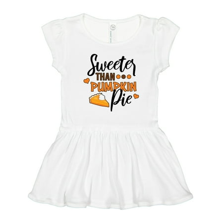 

Inktastic Thanksgiving Sweeter Than Pumpkin Pie Gift Toddler Girl Dress