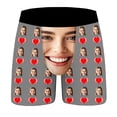 thumbnail image 5 of KHONTS Men's Personalized Boxers Husband Boyfriend Funny Boxers Valentine's Day Birthday for Him Grey M, 5 of 8