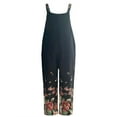 thumbnail image 5 of Fesfesfes Jumpsuit for Women Pants Overalls Rompers Printed Buttons Suspender Jumpsuit, 5 of 5