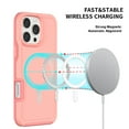 thumbnail image 2 of Allytechgroup Magnetic Case for Apple iPhone 16 Pro Max, [1x Screen Protector] Compatible with Magsafe Drop Proof Rugged Heavy Duty Protective Phone Case for Women Men, Pink, 2 of 6