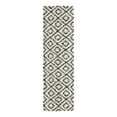 thumbnail image 2 of Unique Loom Trellis Shag Collection Area Rug - Ruth (2' 7" x 10' Runner White and Black/Ivory), 2 of 10