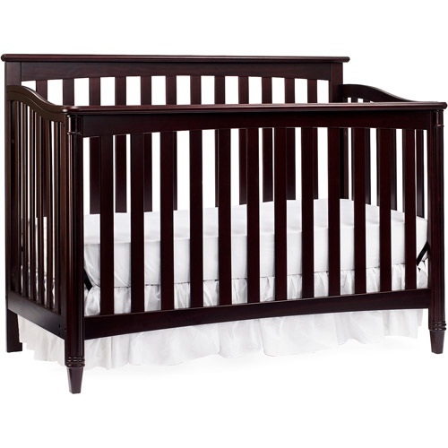 Europa Baby Geneva 4in1 Convertible Crib, Classic Cherry