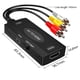 thumbnail image 3 of Convertidor HDMI A AV Sunnimix adaptador audio y VIDEO compuesto 3 compuesto A 1080P, 3 of 8