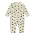 thumbnail image 1 of Minymo Organic Cotton Romper - Oxford Tan (3 Months), 1 of 3