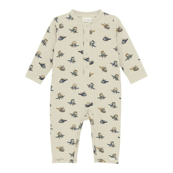 Minymo Combinaison en Coton Biologique - Oxford Tan (3 Mois)